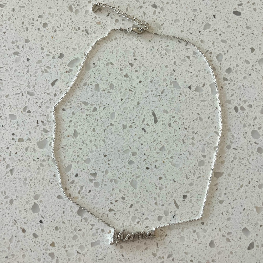 Silver Mama Necklace